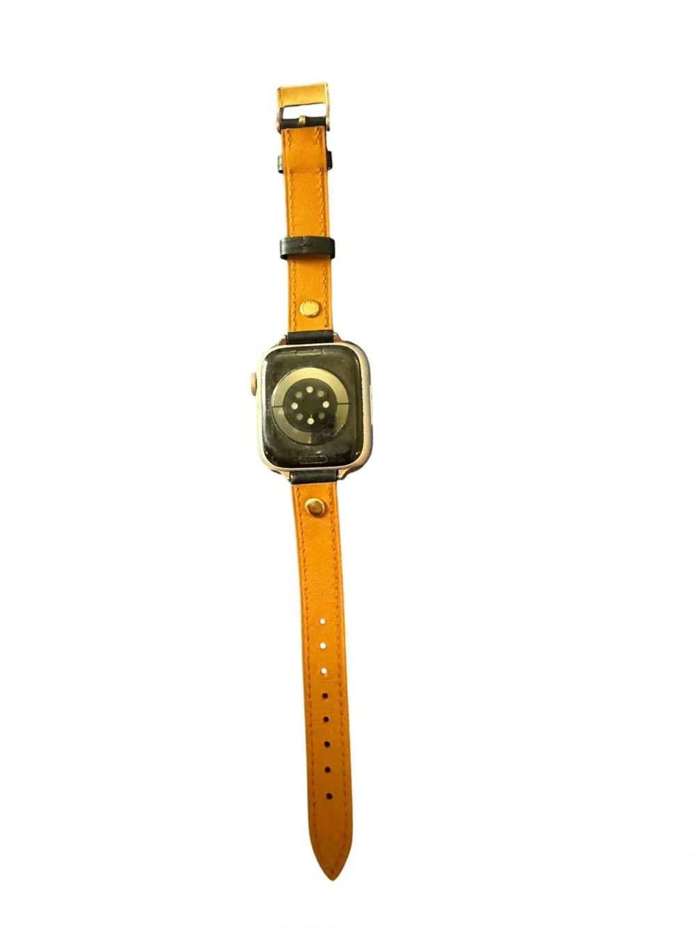 Elegant 100% leather strap for AppleWatch featuring bees. Narrow and feminine
